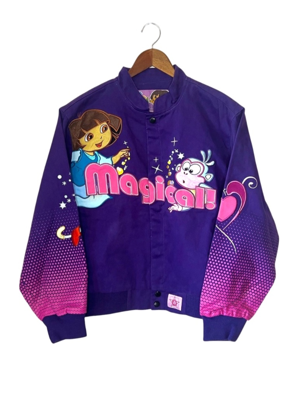 Vintage Dead Stock 2007 Dora The Explorer Jeff Hamilton Jacket Youth XL With Tag